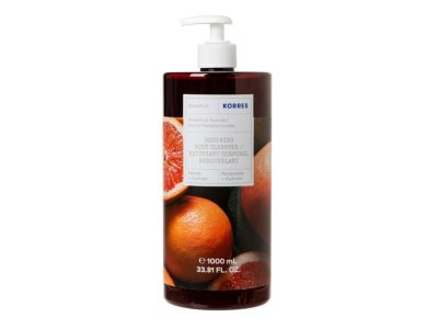 Korres Renewing Body Cleanser Aναζωογονητικό Αφρόλουτρο με Άρωμα Grapefruit, 1000ml