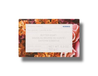 Korres Sea Lavender Butter Soap, Σαπούνι Βουτύρου Σώματος Θαλάσσια Λεβάντα, 150gr