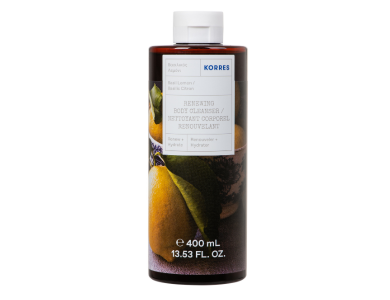 Korres Renewing Body Cleanser, Αφρόλουτρο Βασιλικός Λεμόνι, 400ml