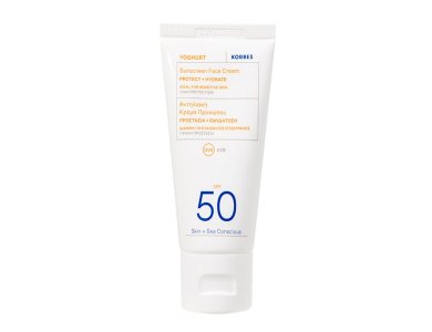 Korres Yoghurt Sunscreen Face Cream SPF50 Αντηλιακή Κρέμα Προσώπου, 50ml