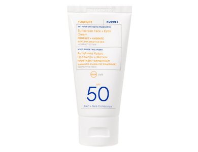 Korres Yoghurt Sunscreen Face & Eyes Cream SPF50 Αντηλιακή Κρέμα Προσώπου & Ματιών, 50ml
