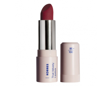 Korres True Velvety Lipstick No. 55 Vivid Red, Κραγιόν 3g