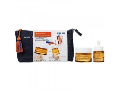 Korres Promo Black Pine Primus Wrinkle Defying Day Cream, 40ml & Δώρο 6xHA Wrinkle Smoothing Youth Activator Booster, 15ml