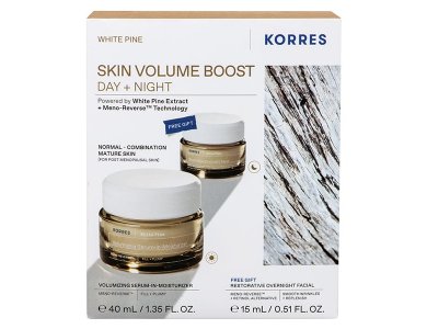 Korres Promo White Pine Κρέμα Ημέρας για Αναπλήρωση Όγκου, 40ml & Δώρο White Pine Κρέμα Νυκτός για Αναπλήρωση Όγκου, 15ml, 1σετ