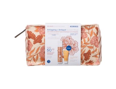 Korres Antiageing & Antispot Suncare Ritual με Red Grape Sheer Glow Daily Sunscreen Face Cream Αντηλιακή Κρέμα Προσώπου SPF 50, 50ml & Δώρο Black Pine Primus Wrinkle Defying Day Cream Κρέμα Ημέρας, 20ml & Νεσεσέρ, 1τεμ, 1σετ