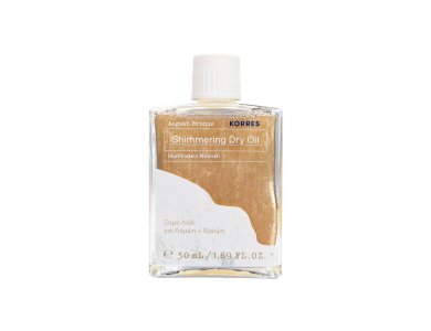 Korres Aegean Bronze Shimmering Dry Oil Ξηρό Λάδι με Λάμψη για Πρόσωπο, Μαλλιά & Σώμα, 50ml