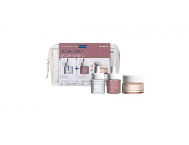 Korres Promo Greek Yoghurt Smart Probiotic Super Serum 15ml & Apothecary Wild Rose Vitamin Super C Spotless Serum 15ml & Wild Rose Vitamin Super C Face Cream Normal Mixed 40ml & Δώρο Νεσεσέρ 1 Τεμάχιο