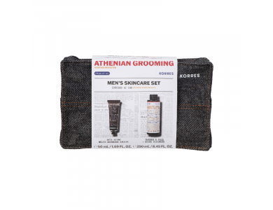 KORRES Athenian Grooming Ανδρική Αντιγηραντική Κρέμα 50ml + Barber's Face & Beard Cleanser Καθαριστικό Για Πρόσωπο Και Γένια 250ml
