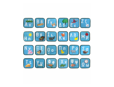 LYCSAC Board Games ΑΒΓ Memory Παιχνίδι Μνήμης Ελληνική Άλφα Βήτα 4Υ+, 1τεμ