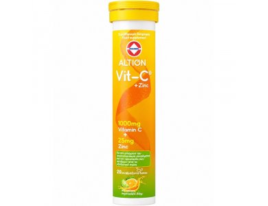 Altion Vitamin C 1000mg & Zinc 25mg, Συμπλήρωμα Διατροφής με Βιταμίνη C & Ψευδάργυρο, 20 Effer.tabs