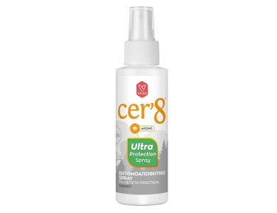 Cer' 8 Ultra Protection Spray, Εντομοαπωθητικό Spray για Μέγιστη Προστασία, 100ml