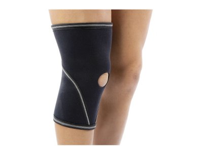 Anatomic Help Επιγονατίδα Απλή με Τρύπα 0021 (34-38) Μαύρο, Μέγεθος Large