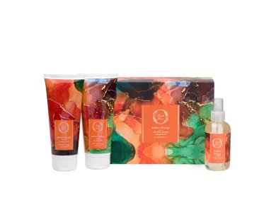 Fresh Line Amber Orange Limited Edition Set, Αφρόλουτρο, 200ml, Γαλάκτωμα Σώματος, 200ml & Αρωματικό Νερό Σώματος, 150ml