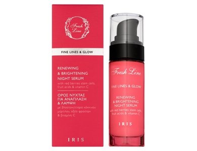Fresh Line Iris, Ορός Νύχτας για Ανάπλαση & Λάμψη, 30ml