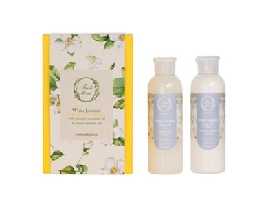 Fresh Line White Jasmine, Σετ Περιποίησης Σώματος Αφρόλουτρο, 200ml & Αρωματικό Γαλάκτωμα Σώματος, 200ml, 1σετ