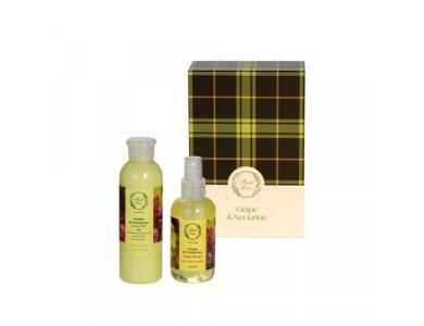 Fresh Line X-Mas Promo Grape & Nectarine, Σετ Περιποίησης Σώματος, 2 τμχ