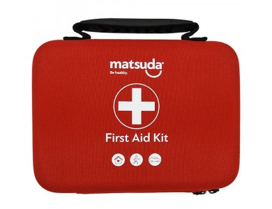 Matsuda First Aid Kit Αυτοκινήτου 38 Τεμάχια (Εναρμονισμένο με τη νέα νομοθεσία που τίθεται σε εφαρμογή από την 18η Ιουνίου 2026)