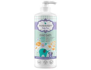 Pharmasept Baby Care Mild Bath, Βρεφικό Αφρόλουτρο για Σώµα & Μαλλιά, 500ml