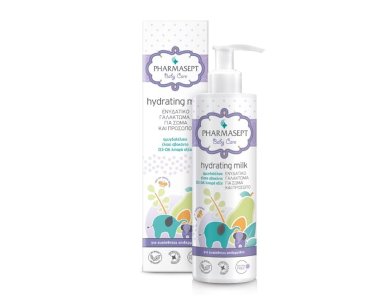 Pharmasept Hydrating Milk Βρεφικό Ενυδατικό Γαλάκτωμα με Φυτικά Έλαια Για Σώμα Και Πρόσωπο, 250ml