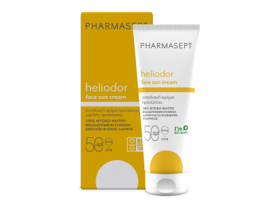 Pharmasept Heliodor Face Sun Cream SPF50, Αντηλιακό Προσώπου, Ντεκολτέ & Χεριών, 50ml