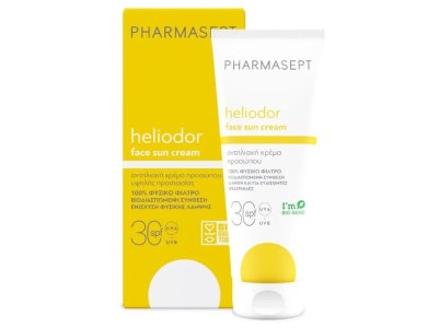 Pharmasept Heliodor Face Sun Cream SPF30, Αντηλιακό Προσώπου, Ντεκολτέ & Χεριών, 50ml