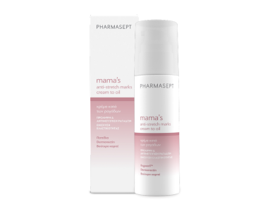 Pharmasept Mama’s Anti-Stretch Marks Cream to Oil Κρέμα κατά των Ραγάδων, 150ml