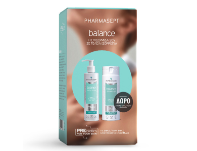 Pharmasept Balance Promo Κρέμα για Πρόσωπο & Σώμα, 250ml & Δώρο Αφρόλουτρο Καθαρισμού Καθημερινής Χρήσης, 250ml, 1σετ