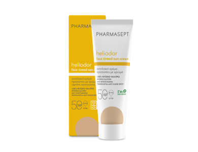 Pharmasept Heliodor Face Tinted Sun Cream Αντηλιακή Κρέμα Προσώπου με Χρώμα SPF50, 50ml