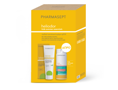 Pharmasept Heliodor Promo Kids Summer Essentials με Heliodor Kids Sun Cream Παιδική Αντηλιακή Κρέμα SPF50, 150ml & Δώρο Kids Soft Bath Απαλό Παιδικό Αφρόλουτρο, 250ml, 1σετ