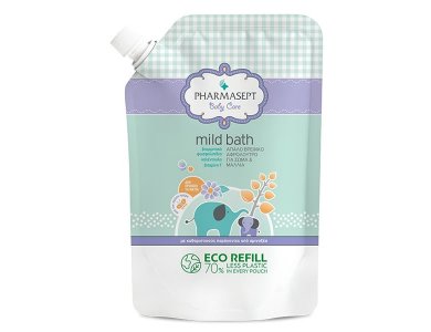 Pharmasept Baby Care Mild Bath Refill, Ανταλλακτικό Βρεφικό Αφρόλουτρο, 900ml