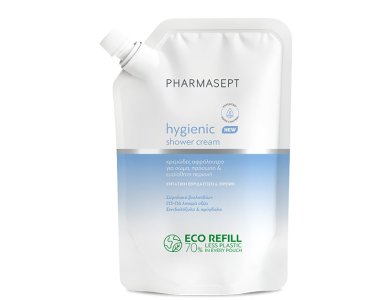 Pharmasept Hygienic Shower Cream Refill, Aνταλλακτικό Κρεμώδες Αφρόλουτρο για Ενυδάτωση & Θρέψη, 900ml