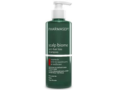 Pharmasept, Scalp Biome Anti-Hair Loss Shampoo, Σαμπουάν κατά της Τριχόπτωσης με Πρεβιοτικά, 400ml