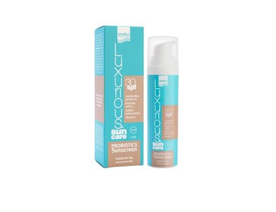 Intermed Luxurious Suncare Probiotics Sunscreen SPF30, Αντηλιακό Γαλάκτωμα Προσώπου με Προβιοτικά, 75ml