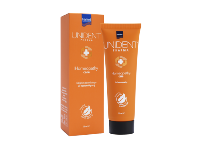 Intermed Unident Pharma Homeopathy Care Οδοντόκρεμα Κατάλληλη για Ομοιοπαθητική, 75ml