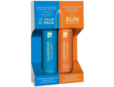 Intermed Luxurious SunCare Αντηλιακή Κρέμα SPF50 & Spray Mist για Προσώπο & Σώμα, 200ml