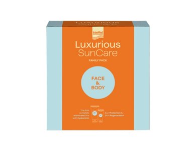 Intermed Luxurious SunCare Face & Body Family Pack με High Protection Face Cream SPF50, 75ml & Sun Protection Body Cream SPF15, 200ml, 1σετ