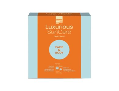 Intermed Promo Set Luxurious Sun Care family Pack Face & Body High Protection Face Cream SPF50, 75ml & Sun Protection Body Cream SPF30, 200ml