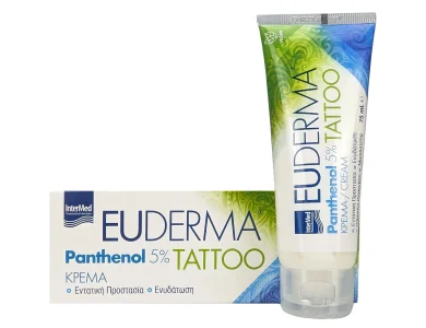 Intermed Euderma Panthenol 5% Tattoo Cream Ενυδατική Kρέμα για Aνάπλαση, 75ml