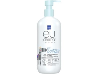 Intermed Euderma Babyderm 2in1 Shampoo & Body Bath Απαλό 2σε1 Σαμπουάν & Αφρόλουτρο, 500ml