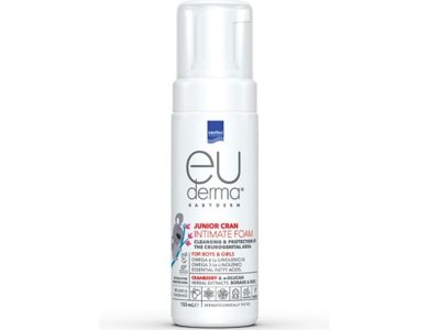 Intermed Euderma Babyderm Junior Cran Intimate Foam Αφρός Καθαρισμού της Γεννητικής Περιοχής για Αγόρια & Κορίτσια, 150ml