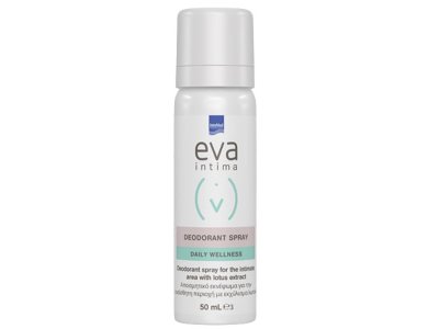 InterMed Eva Intima Deodorant Spray for the Intimate Area with Lotus Extract Αποσμητικό Σπρέι για την Ευαίσθητη Περιοχή με Εκχύλισμα Λωτού, 50ml