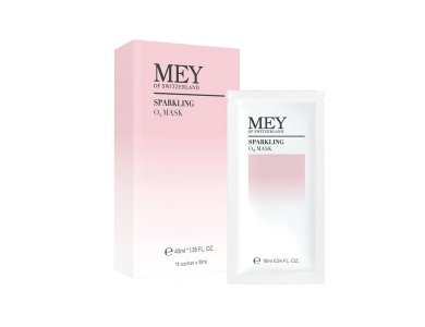 Mey Sparkling O2 Mask Μάσκα Προσώπου Καθαρισμού για Ενυδάτωση & Οξυγόνωση, 4 sachet x 10ml