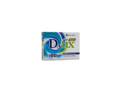 Unipharma D3 fix max 4000IU, Συμπλήρωμα Διατροφής με βιταμίνη D3, 60tabs