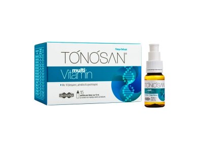 Tonosan Multivitamin, Συμπλήρωμα Διατροφής Για Την Eνέργεια & Τόνωση Για Όλη Την Οικογένεια, 15x15ml