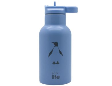 Eco life Kids Thermos Animals Penguin, Ανοξείδωτος Θερμός, 350ml