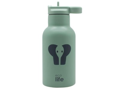 Eco life Kids Thermos Animals Elephant, Ανοξείδωτος Θερμός, 350ml