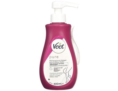 Veet Pure Αποτριχωτική Κρέμα για Ευαίσθητες Επιδερμίδες, 400ml