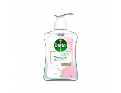 Dettol Liquid Soap Sensitive, Αντιβακτηριδιακό Υγρό Κρεμοσάπουνο για Ευαίσθητες Επιδερμίδες, 250ml