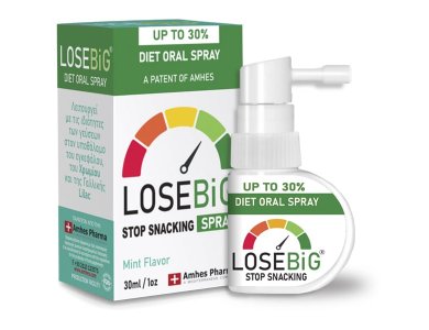 Amhes Pharma Diet Oral Spray Losebig Stop Snacking, Σπρέι Μέντα, 30ml