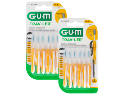 Gum 1514 Trav-Ler Promo (-50% στο 2ο προϊον) Μεσοδόντια Βουρτσάκια 1,3mm, 2x6τεμ